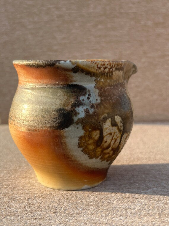 This is a woodfired pottery faircup gongdaobei