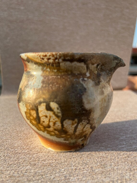 This is a woodfired pottery faircup gongdaobei