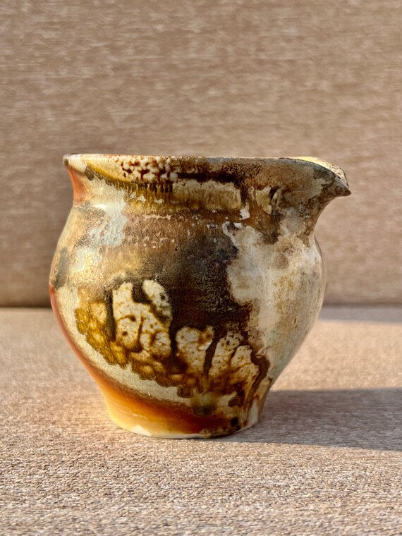 This is a woodfired pottery faircup gongdaobei