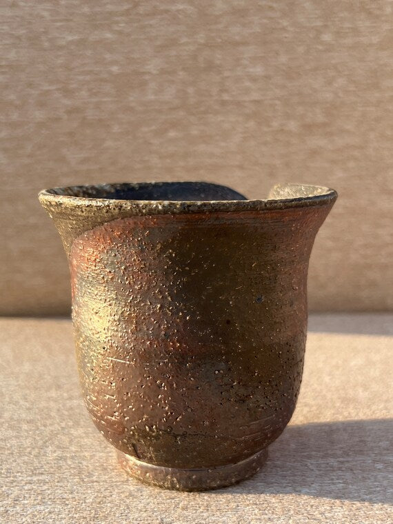 This is a woodfired pottery faircup gongdaobei