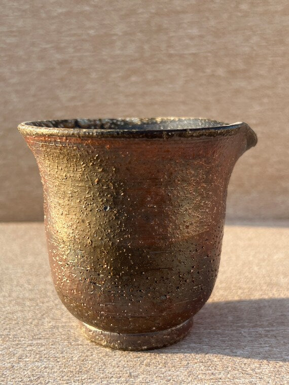 This is a woodfired pottery faircup gongdaobei