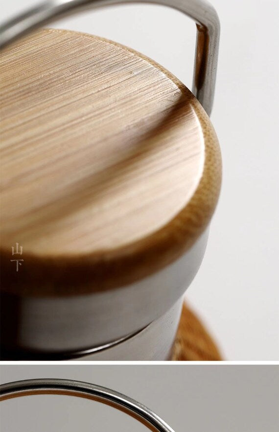 This is a bamboo weaving thermos bottle