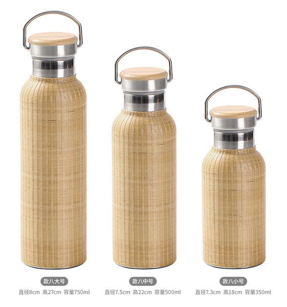 This is a bamboo weaving thermos bottle