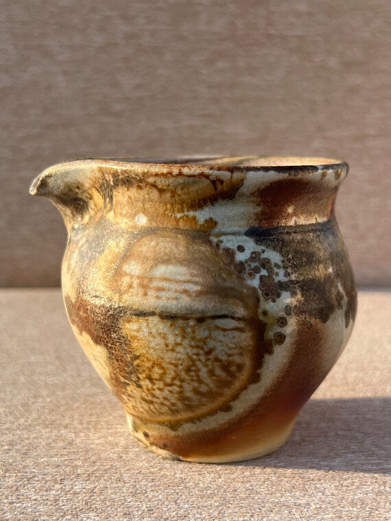 This is a woodfired pottery faircup gongdaobei