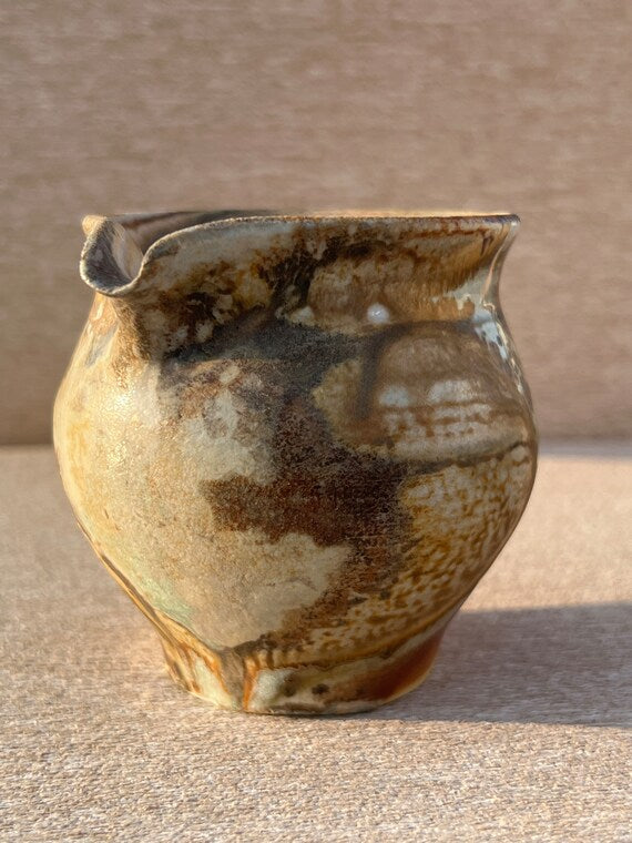 This is a woodfired pottery faircup gongdaobei