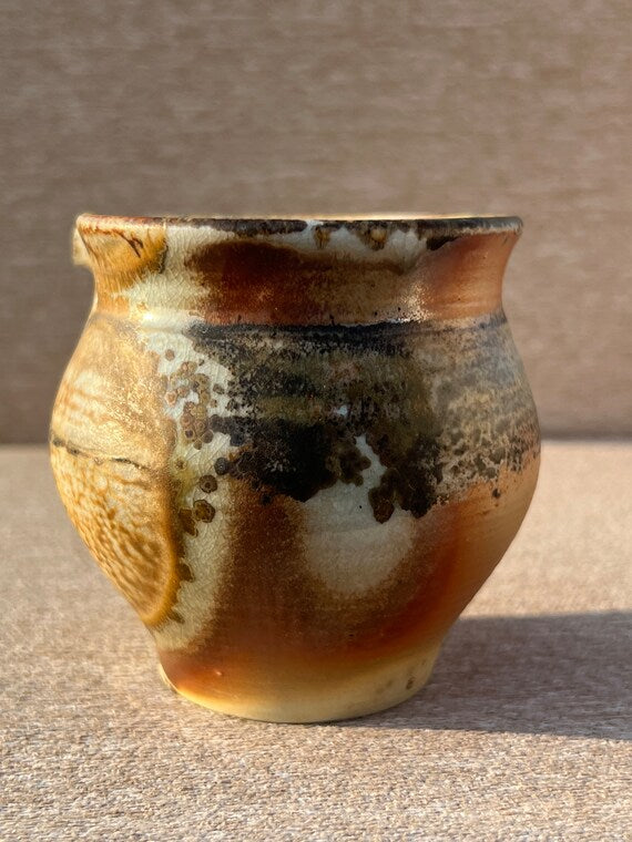 This is a woodfired pottery faircup gongdaobei