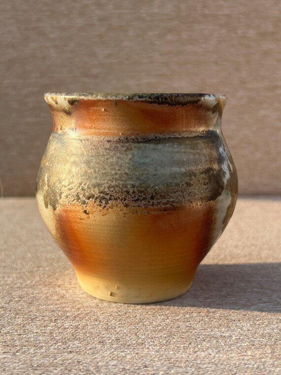 This is a woodfired pottery faircup gongdaobei