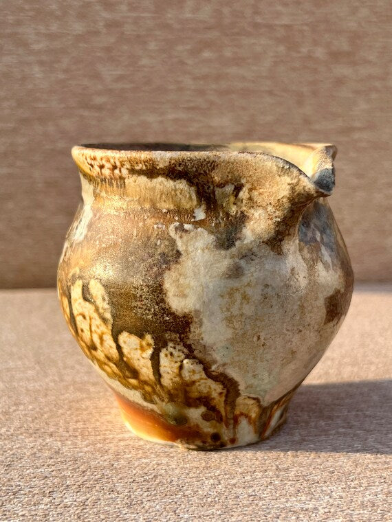 This is a woodfired pottery faircup gongdaobei