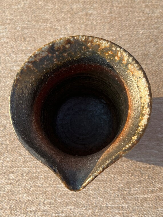 This is a woodfired pottery faircup gongdaobei