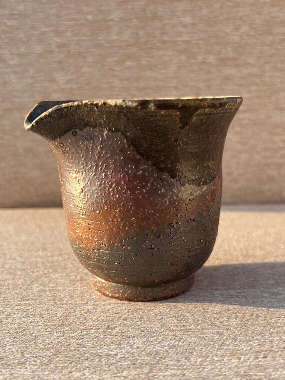 This is a woodfired pottery faircup gongdaobei