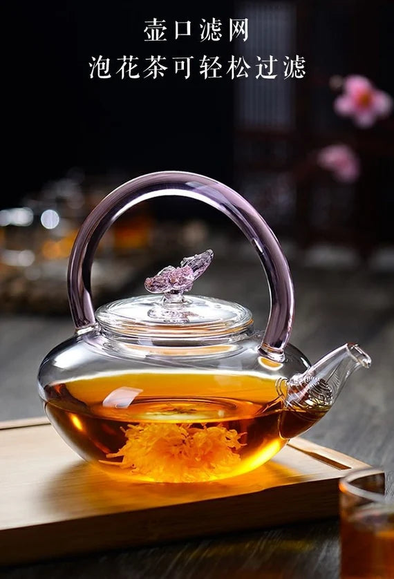 This is a glass kettle