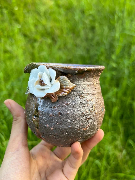 This is a woodfired flower faircup gongdaobei