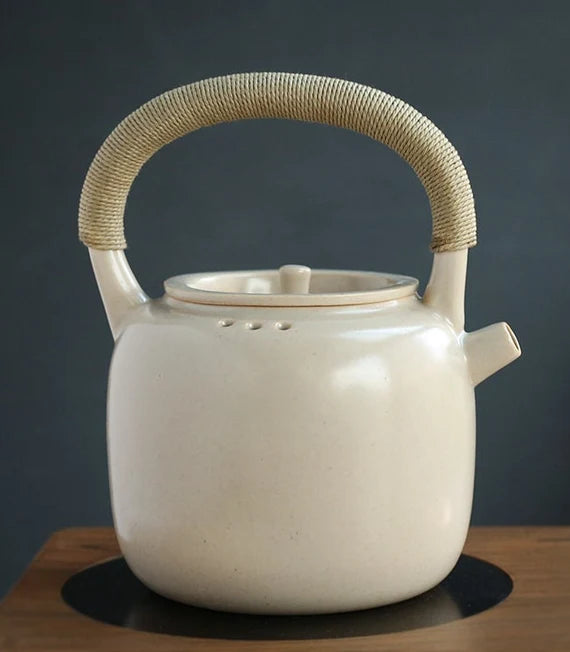 This is a ceramic kettle