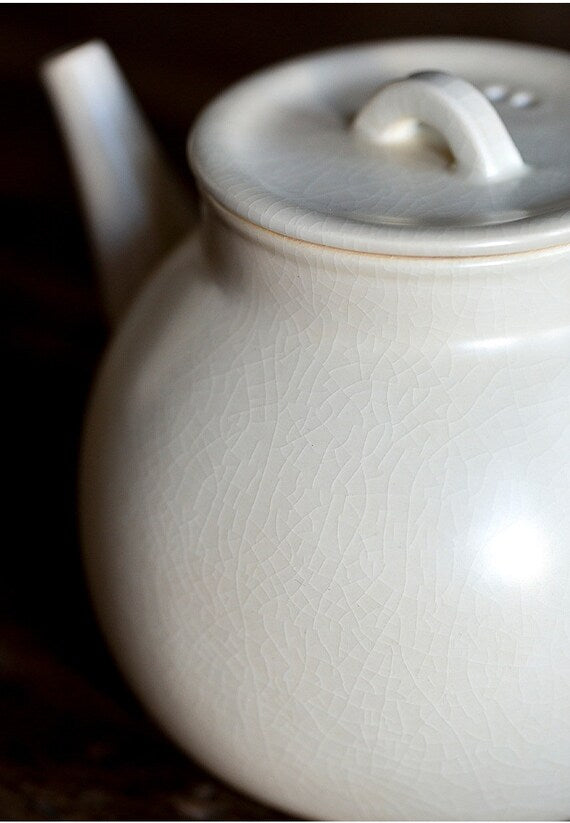 This is a ceramic kettle