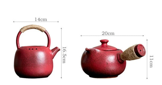 This is a pottery kettle