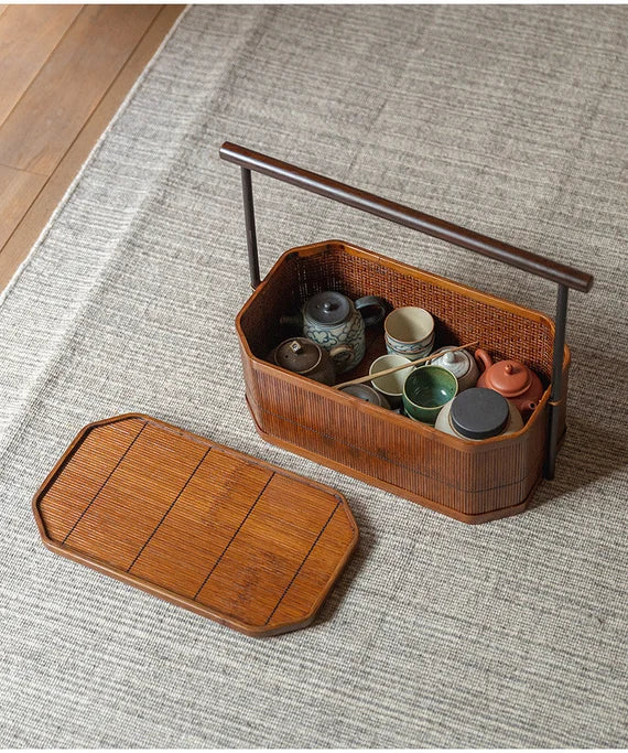 This is a bamboo basket.this is a bamboo storage box