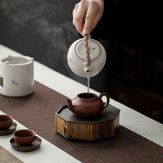 This is a ceramic kettle