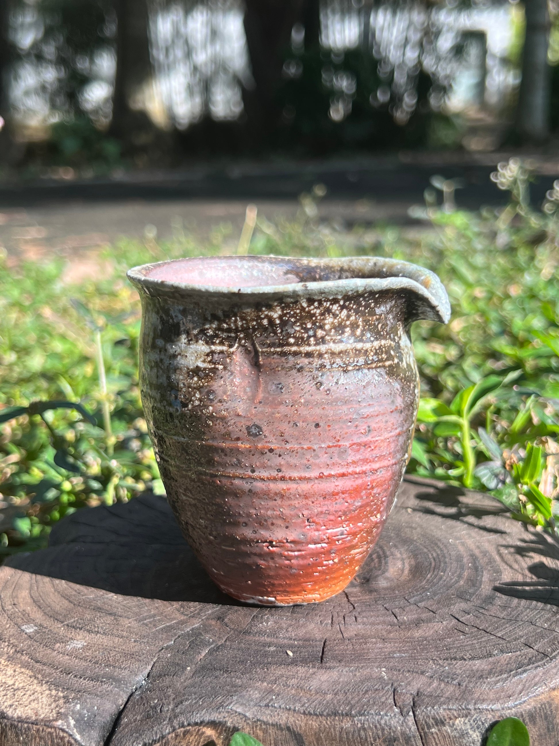 This is a woodfired pottery faircup gongdaobei