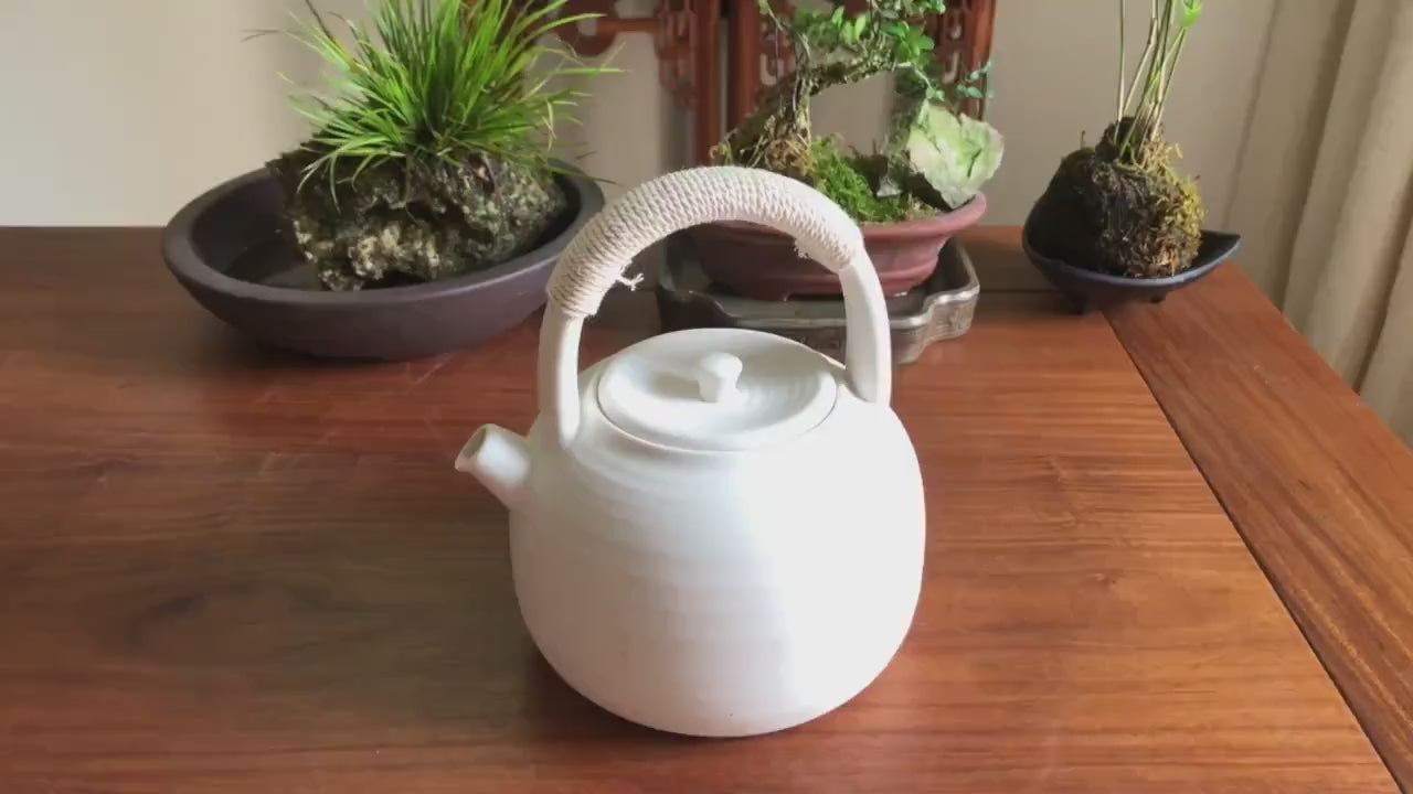 This is a pottery kettle