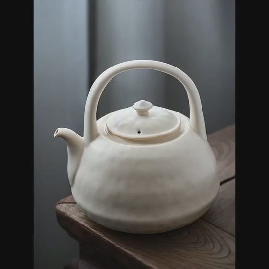 This is a pottery kettle