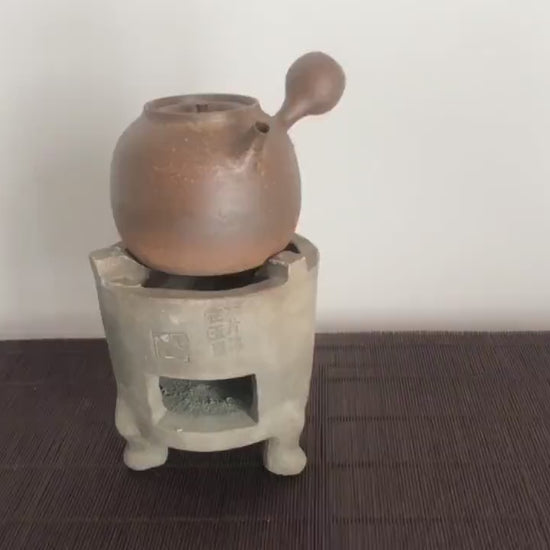 This is a pottery kettle