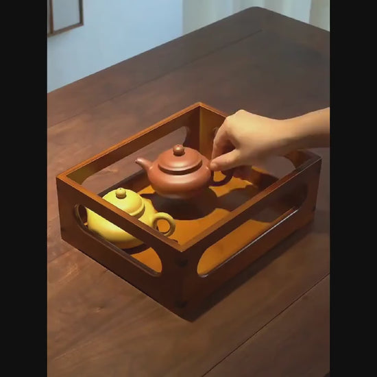 This is a bamboo shelf bamboo rack.this is a bamboo teaware storage box