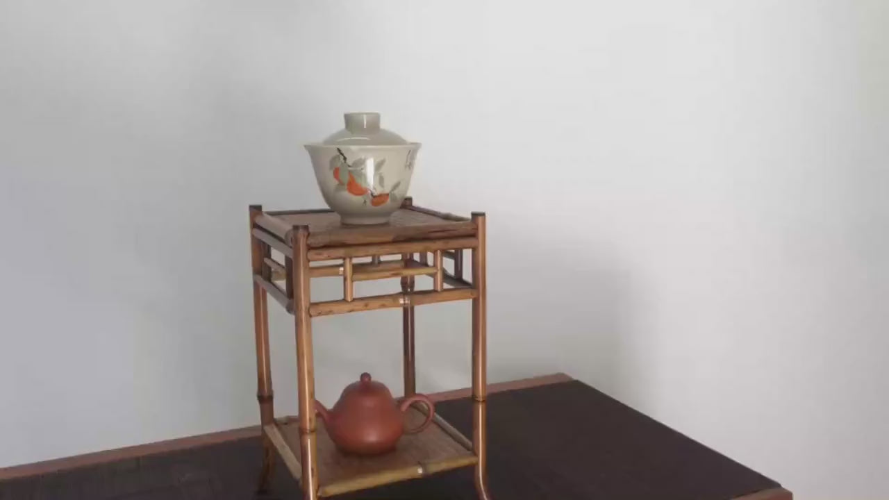 This is a meilu bamboo shelf bamboo rack.this is a bamboo teaware storage shelf