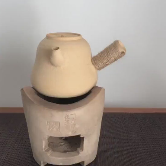 This is a pottery kettle