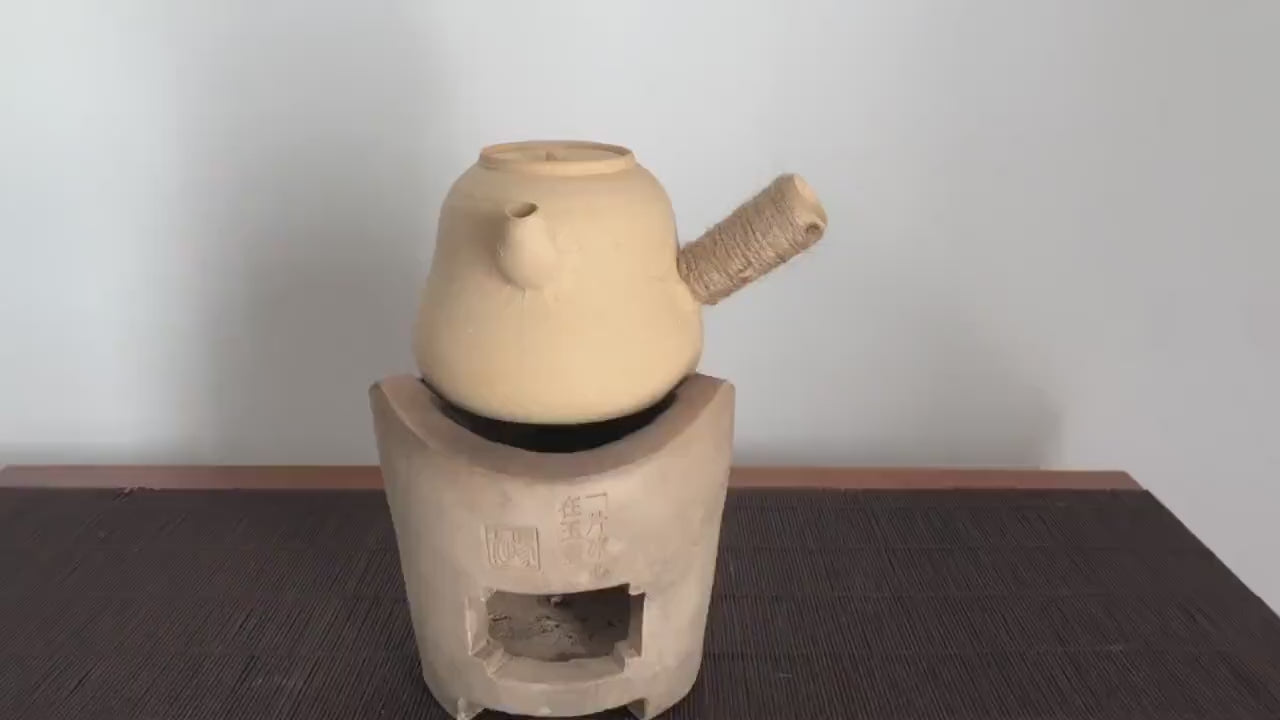 This is a pottery kettle