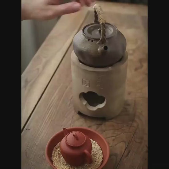 This is a pottery kettle