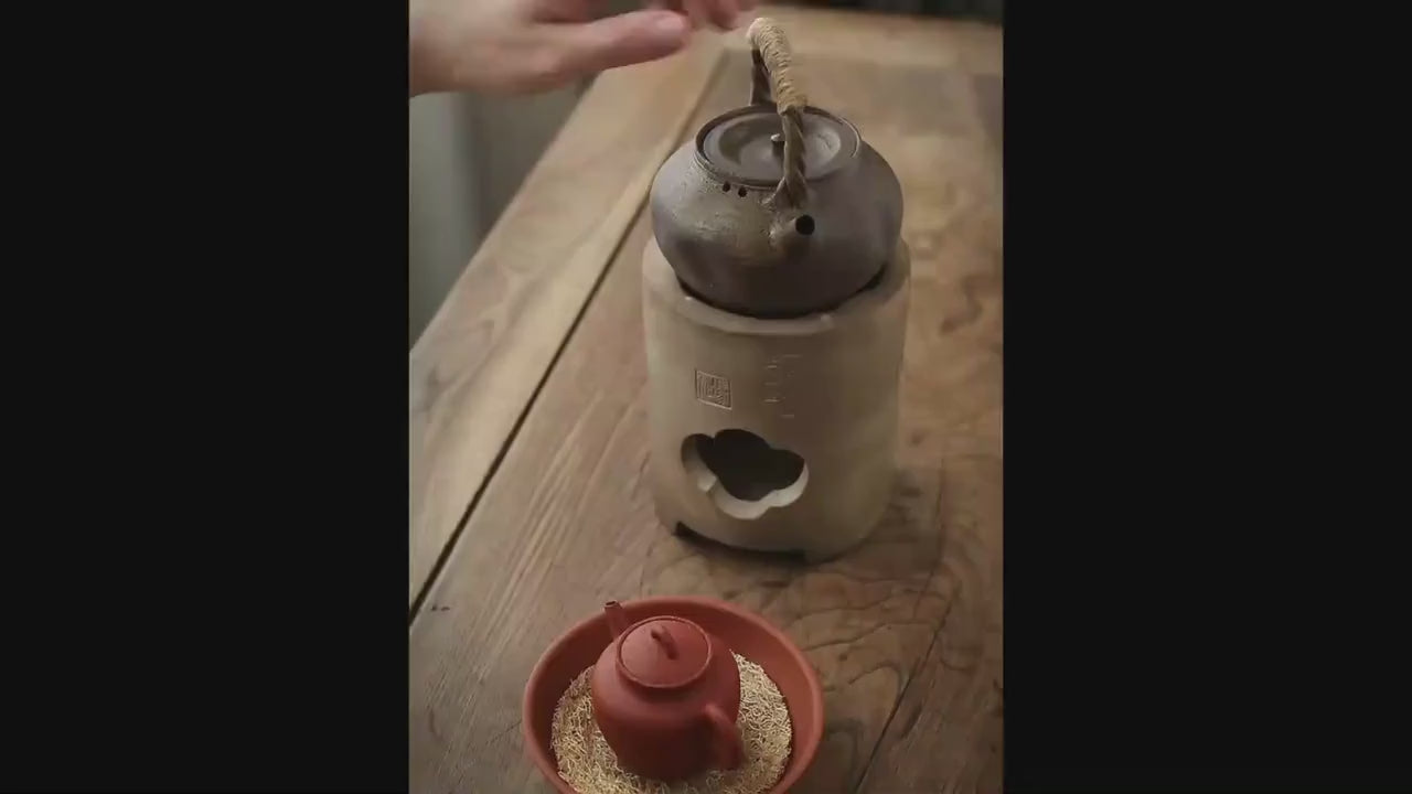 This is a pottery kettle