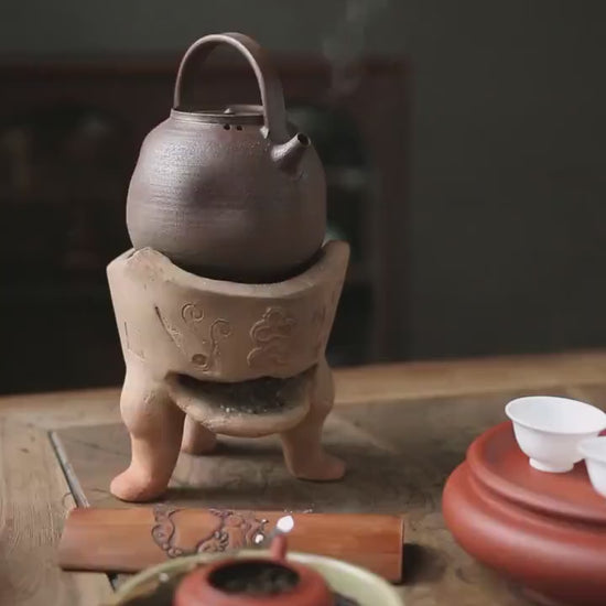 This is a pottery kettle