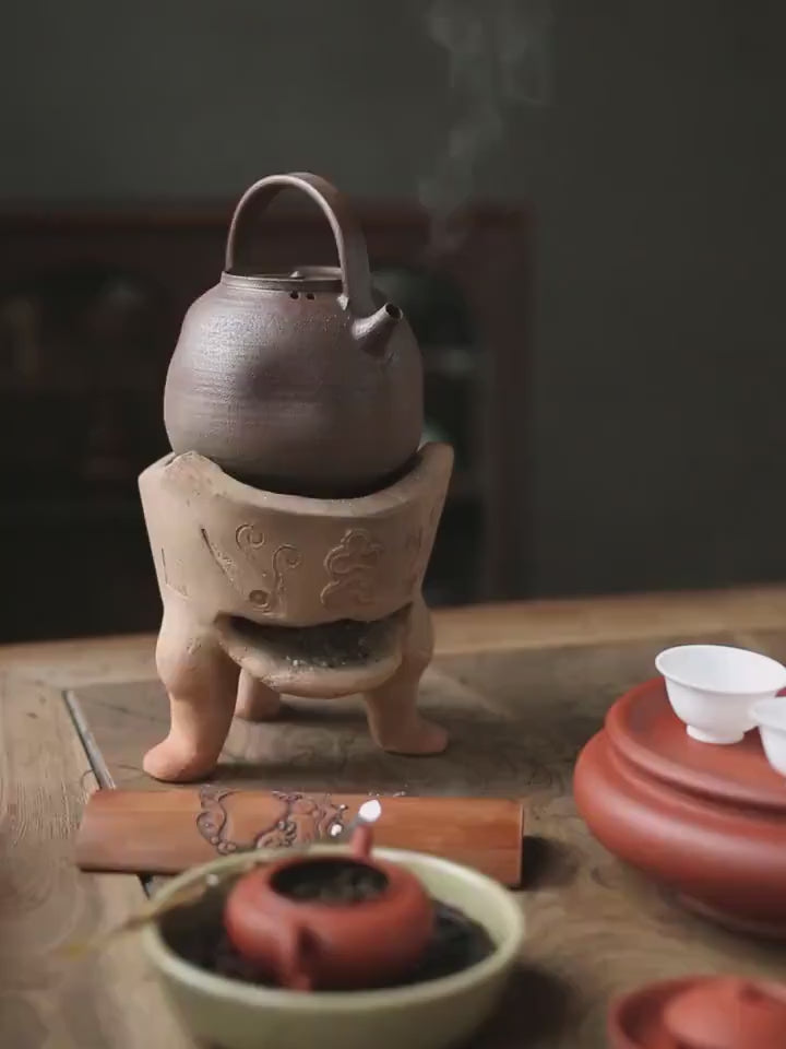 This is a pottery kettle