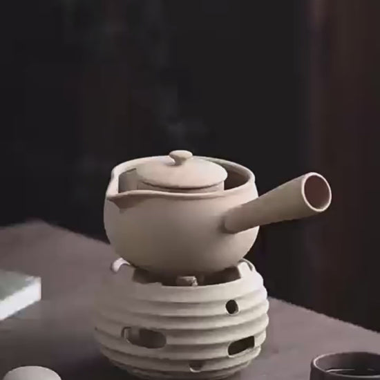 This is a pottery kettle