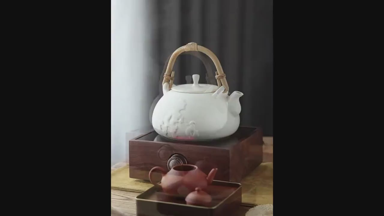 This is a pottery kettle