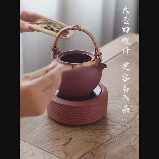 This is a pottery kettle