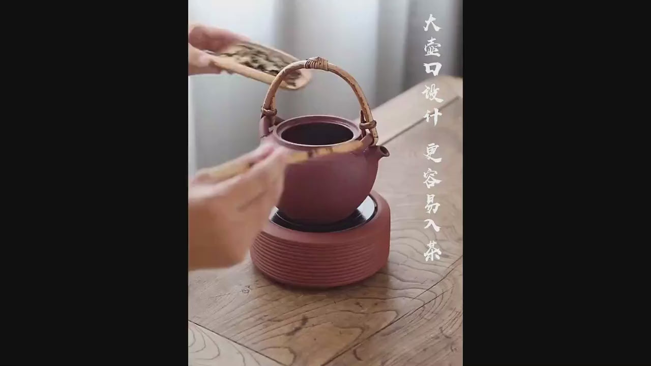 This is a pottery kettle