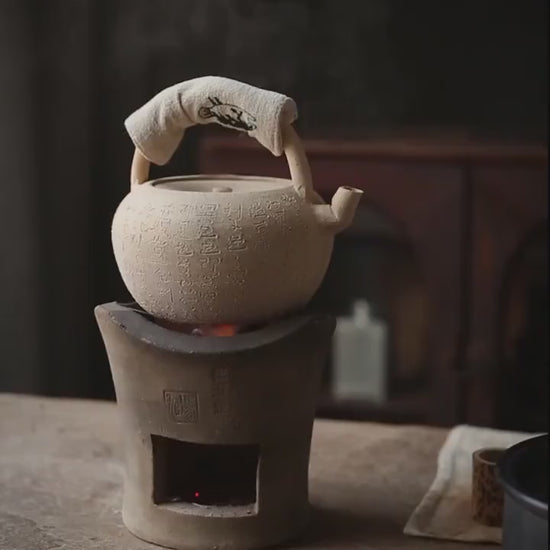 This is a pottery kettle