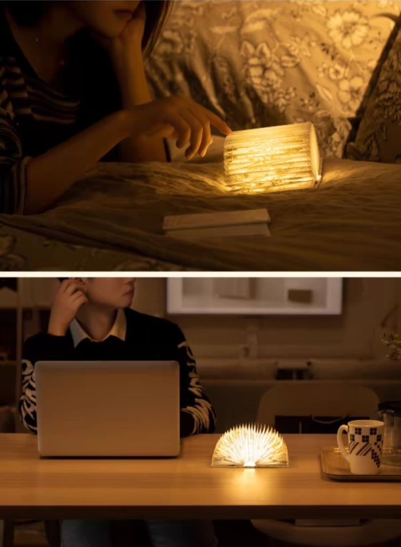 This is an electric book lamp