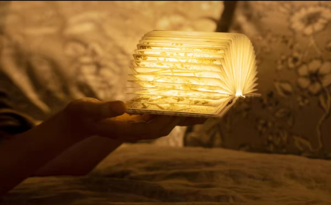 This is an electric book lamp