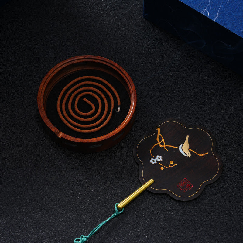 Handemade Incense Holder Incense burner Zen Chinese Fan Classic Ornament Home Deco Design