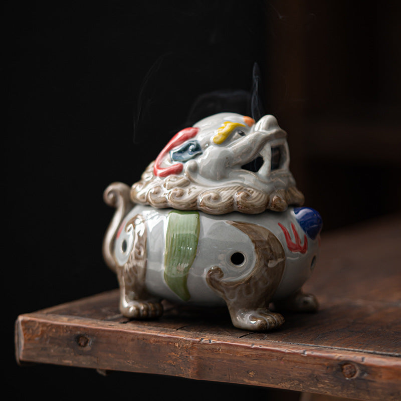 Incense Holder Handmade Thurible Chaozhou Tea Pet Traditional Art Ware