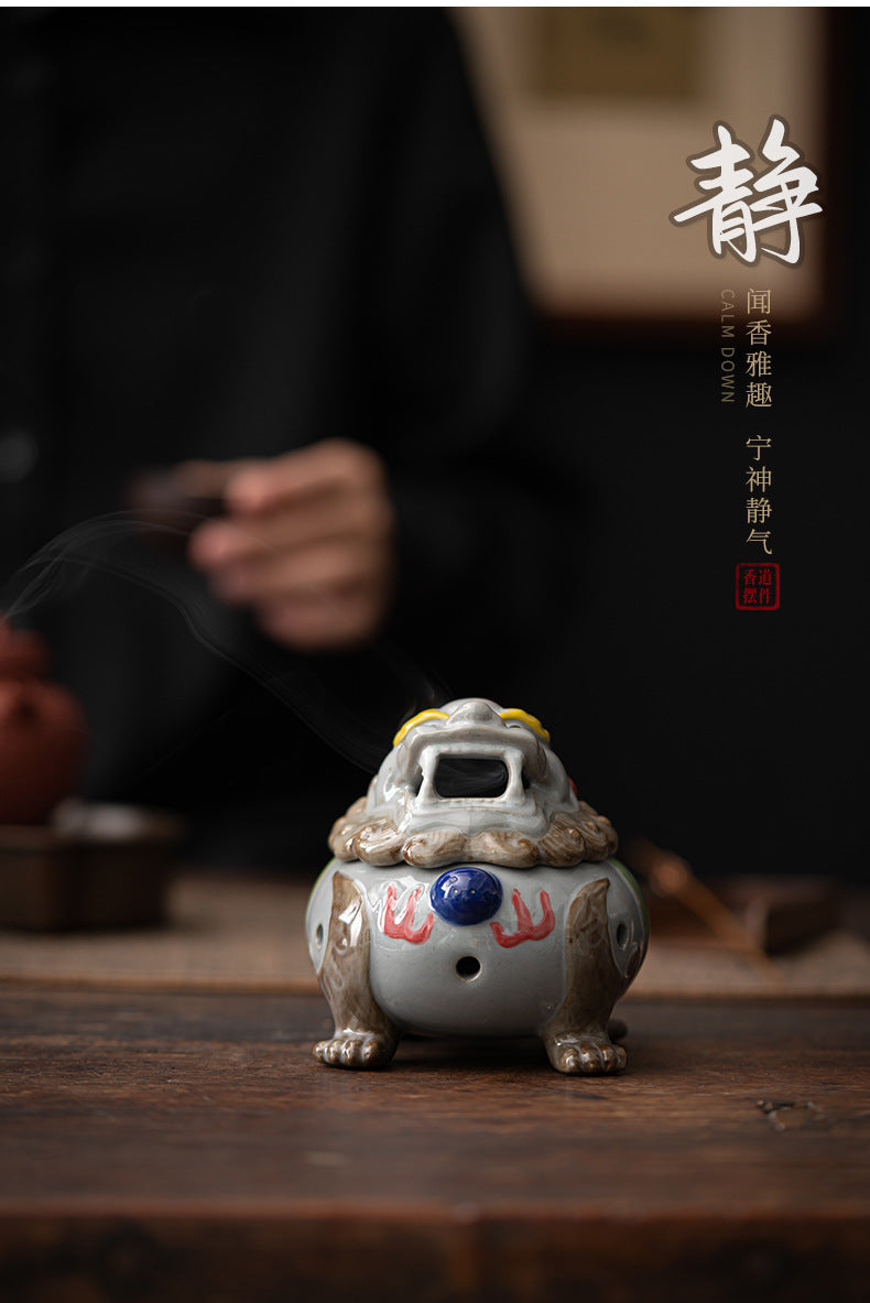 Incense Holder Handmade Thurible Chaozhou Tea Pet Traditional Art Ware