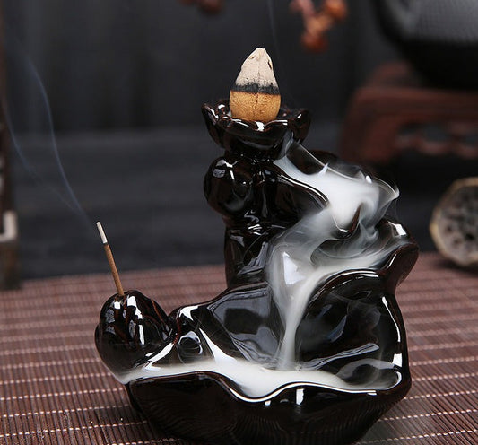 Incense Burner Handcrafted Thurible Chinese Traditional Artwork Backflow Incense Holder