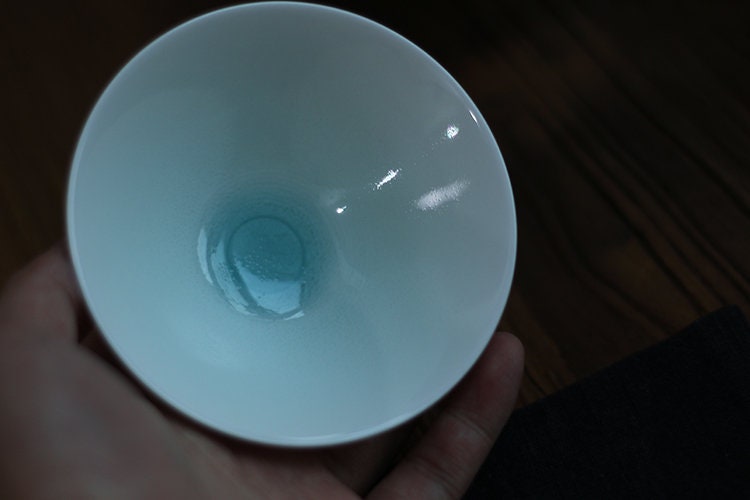 This is a ceramic teacup