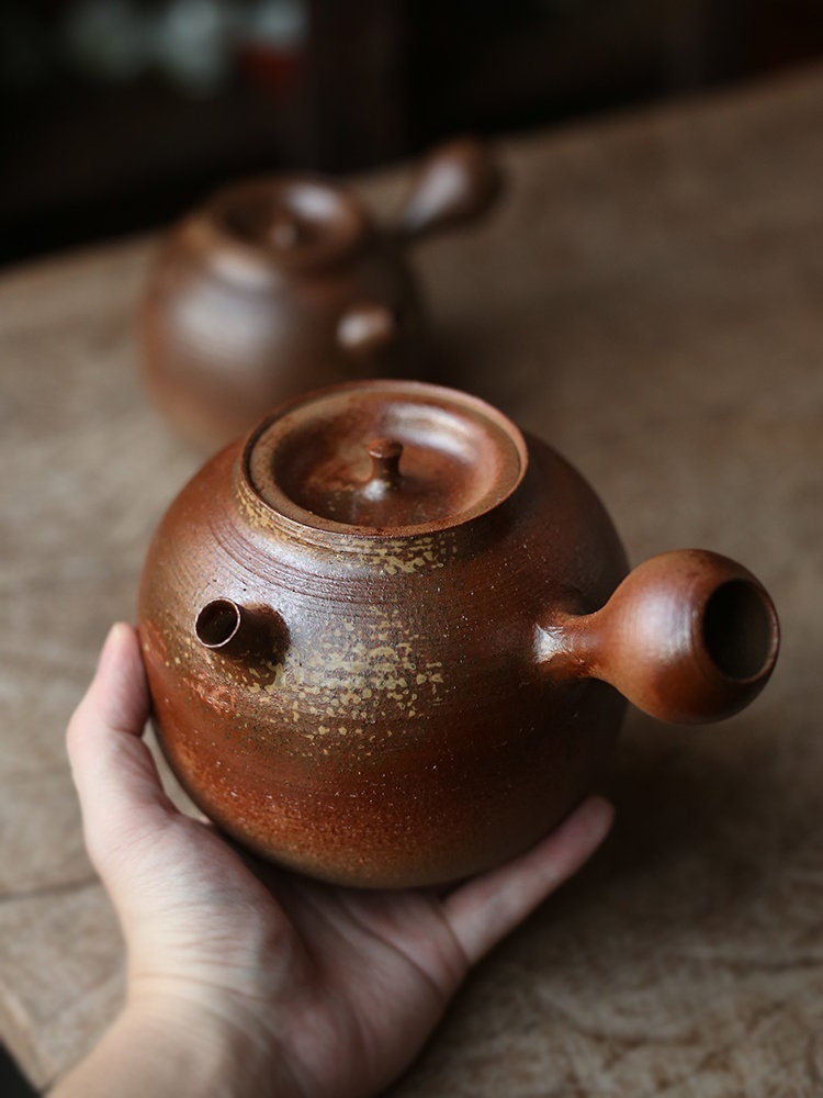 This is a pottery kettle