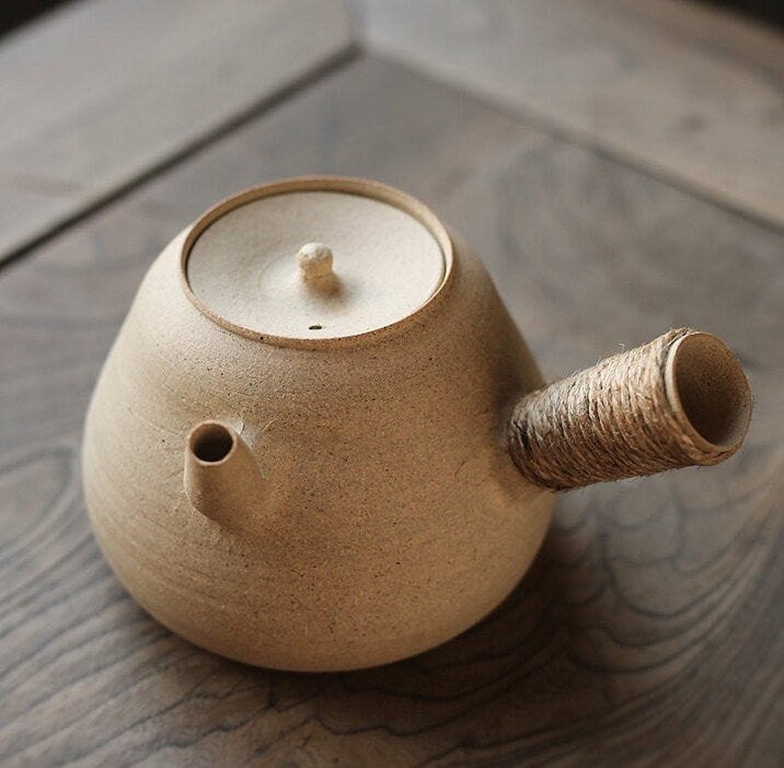 This is a pottery kettle