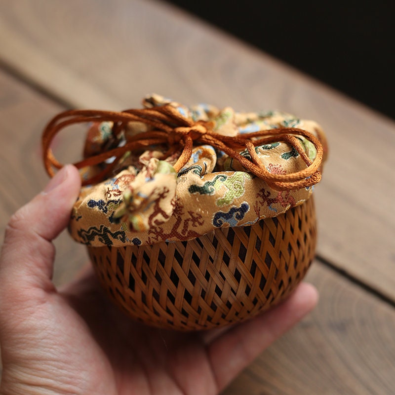 This is a bamboo weaving basket