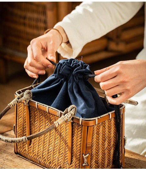 This is a bamboo weaving basket