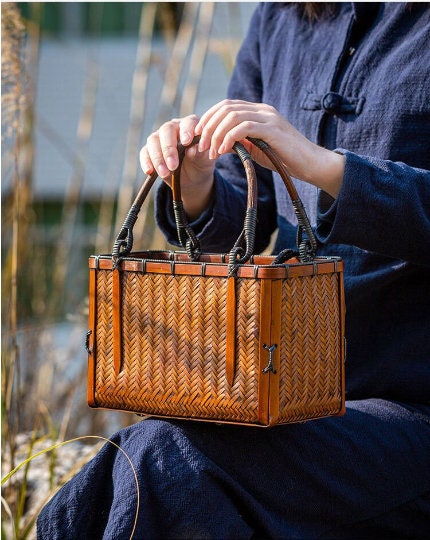 This is a bamboo weaving basket